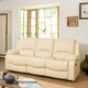 image 2 of Glendale 3 Seat Reclining Sofa - Cream
