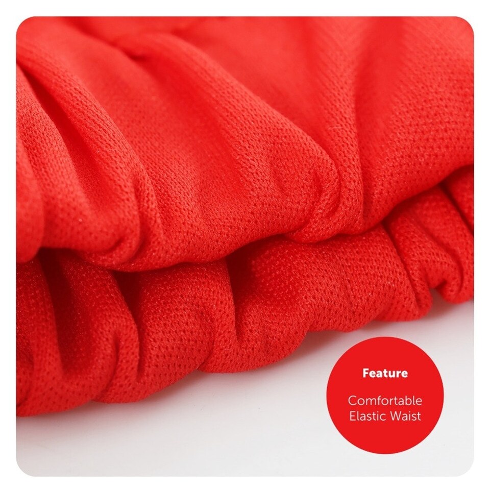 image 1 of 118 Vest , Socks and Shorts Set with Wig & Tash Red | XL