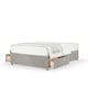 image 1 of Signature Platinum 2000 Pocket Sprung Seal Grey Naples Velvet 2 Drawer Divan Set Super King