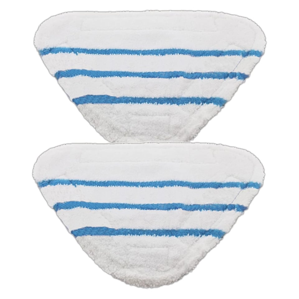 image 1 of SPARES2GO Washable Microfibre Cover Pads for Beldray 5-in-1 9-in-1 Steam Cleaner Mop (Pack of 6)