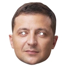 Volodymyr Zelensky Cardboard Face Mask