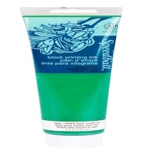 Speedball Water-Soluble Block Ink, Green, 5oz