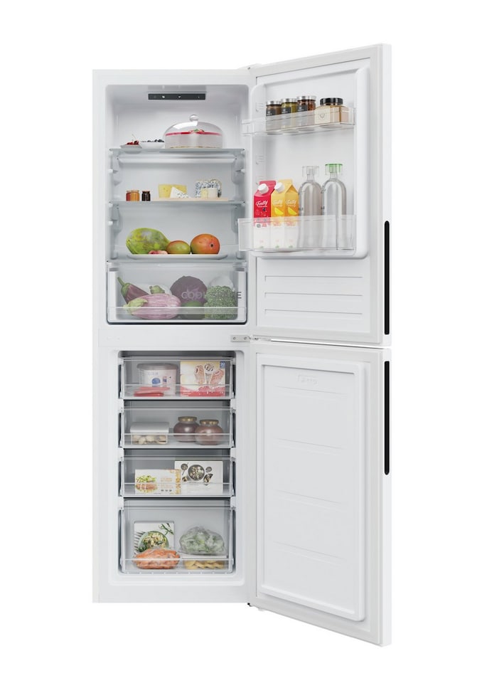 image 1 of Hoover HVT3CLECKIHW 54.5cm Fridge Freezer - White