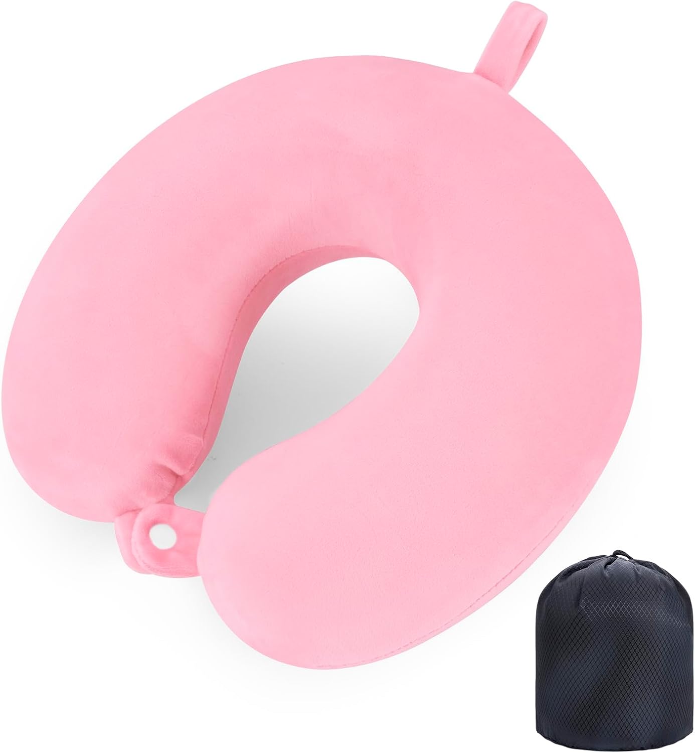 Travel Neck Pillow With Storage Bag Memory Foam Head Support Flight Pillows Cushion for Airplane Train Car Office Travel Essential for a Long Hauls Sl
