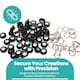 image 2 of 4mm Brass Eyelets with Washers for Arts & DIY Projects - 100 Pcs