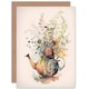 image 1 of Wildflower Floral Spring Bouquet Teapot Vase Birthday Card
