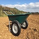 image 5 of Two Wheel Plastic Green Wheelbarrow - 75L/120kg Capacity with Puncture Proof Wheels