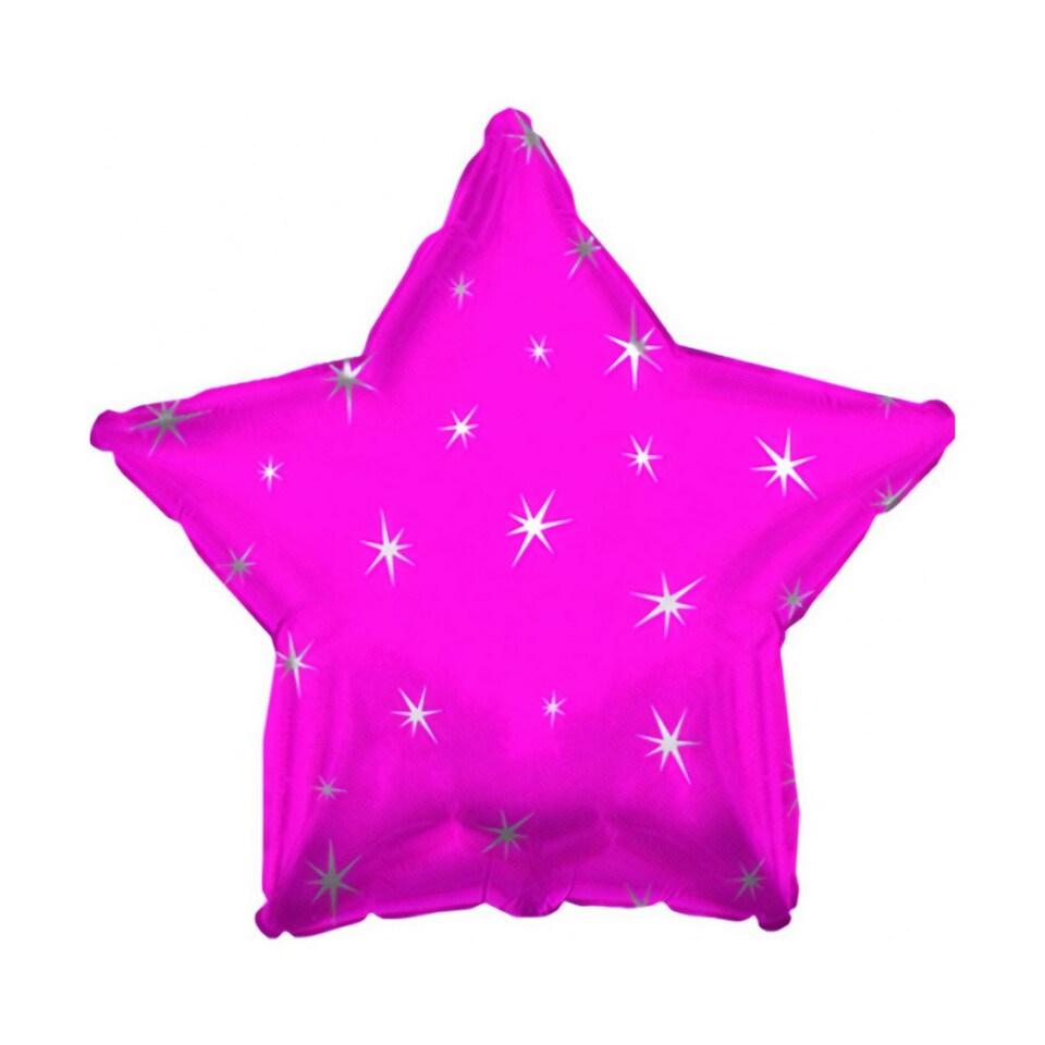 Creative Party Star Foil Balloon - Hot Pink - One Size