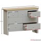 image 3 of Vida Designs Arlington 7 Drawer Chest of Drawers Shaker Bedroom Storage, Grey & Oak