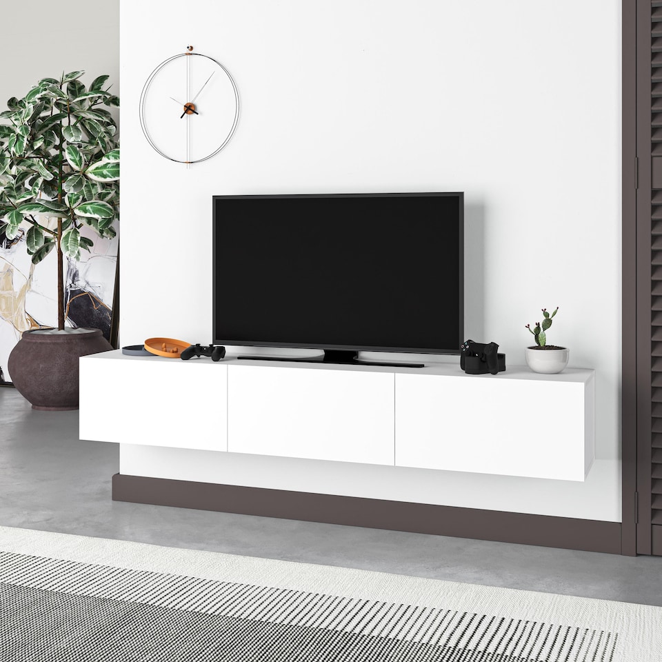 image 1 of Decortie Francy TV Stand 180x32x30cm White