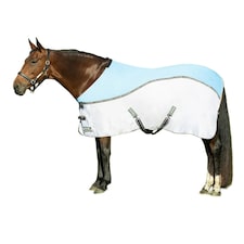 Hy StormX Empra MeshX Flow Standard-Neck Horse Cooler Rug - Light Blue/Grey - 5´ 3"