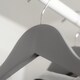 image 5 of Harbour Housewares Wooden Coat Hangers - Grey - Pack of 30