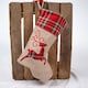 image 4 of Reindeer Design Christmas Stocking  Cute Festive Stocking for Mantelpiece & Holiday Decoration