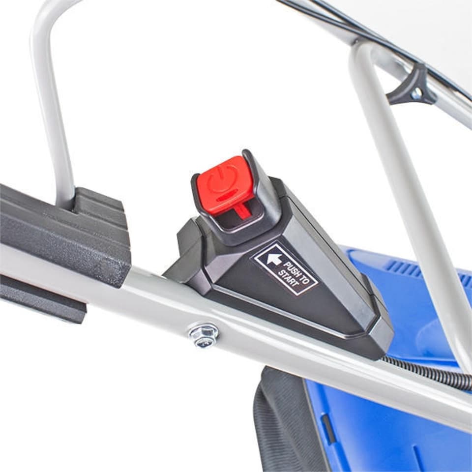 image 1 of Hyundai Self Propelled Petrol Roller Lawnmower Electric Start 17"/43cm 139cc Foldable Lawn Mower HYM430SPER