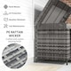 image 6 of Outsunny 627 L Rattan Garden Storage Box with Gas Lift Lid and Wheels Grey | Dark Grey | 153 x 69 x 85 cm