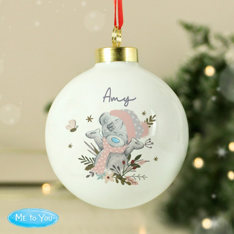 image 1 of Personalised Me to You Cosy Winter Bauble