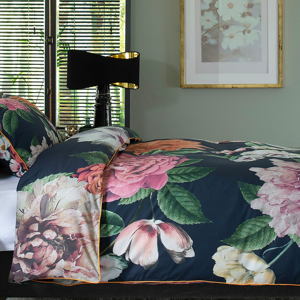 image 1 of Chelsea Show 180 Thread Count Cotton Digital Printed Duvet Cover Set Multi | White | Single