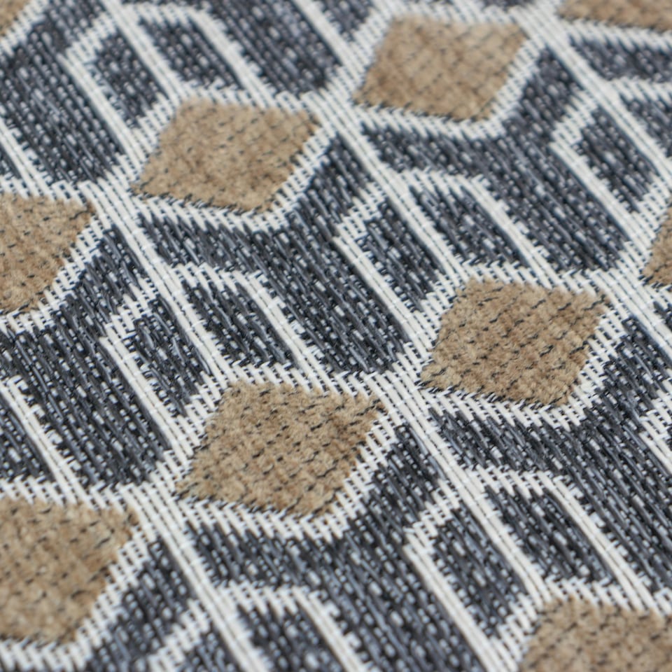 image 1 of JVL Allure Machine Washable Entrance Runner Doormat, 50x150cm - Beige