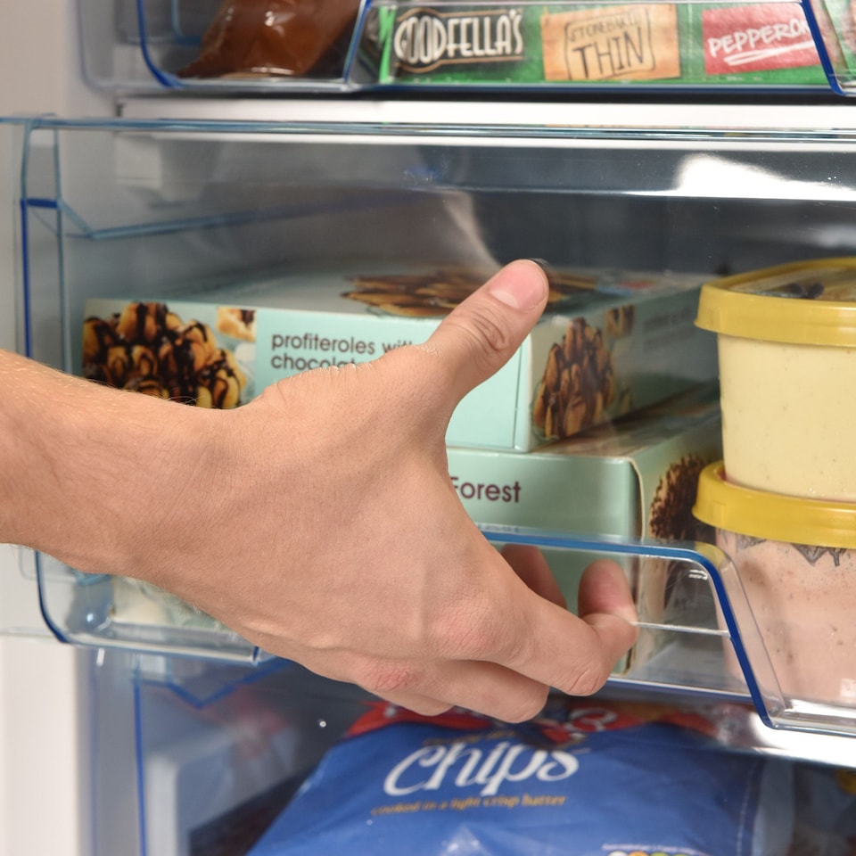 image 1 of Igenix Freestanding Under Counter Larder Fridge & Freezer Set, Reversible Doors, 55cm Wide, Black