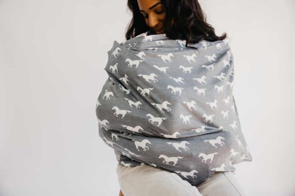 image 1 of Copper Pearl Nursing & Car Seat Cover Colt