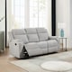 image 8 of Orka 3 Seater Manual Recliner Chenille Fabric Sofa Grey