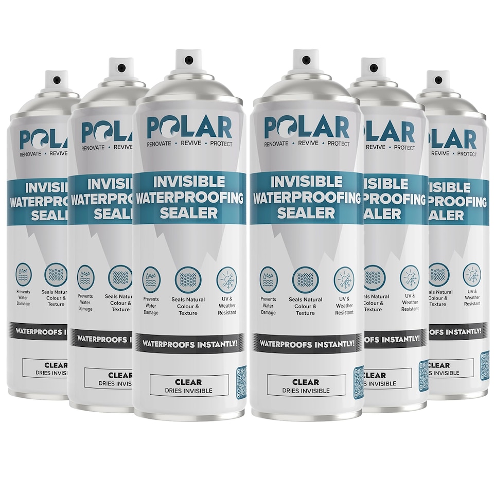 image 1 of Polar Invisible Waterproof Sealer Instant Protection Indoor Outdoor | Clear | Clear | 600 ml | 6