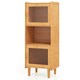 image 1 of COSTWAY Kitchen Sideboard 3-Cube Bamboo Storage Cabinet N/A