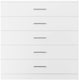 image 9 of Dakota 5 Drawer Chest Grey | Light Grey