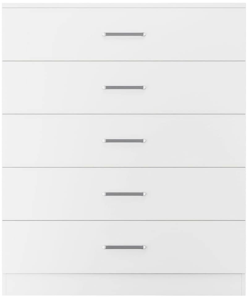 image 1 of Dakota 5 Drawer Chest | Grey | Light Grey