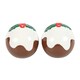 image 1 of Christmas Pudding Salt & Pepper Shakers