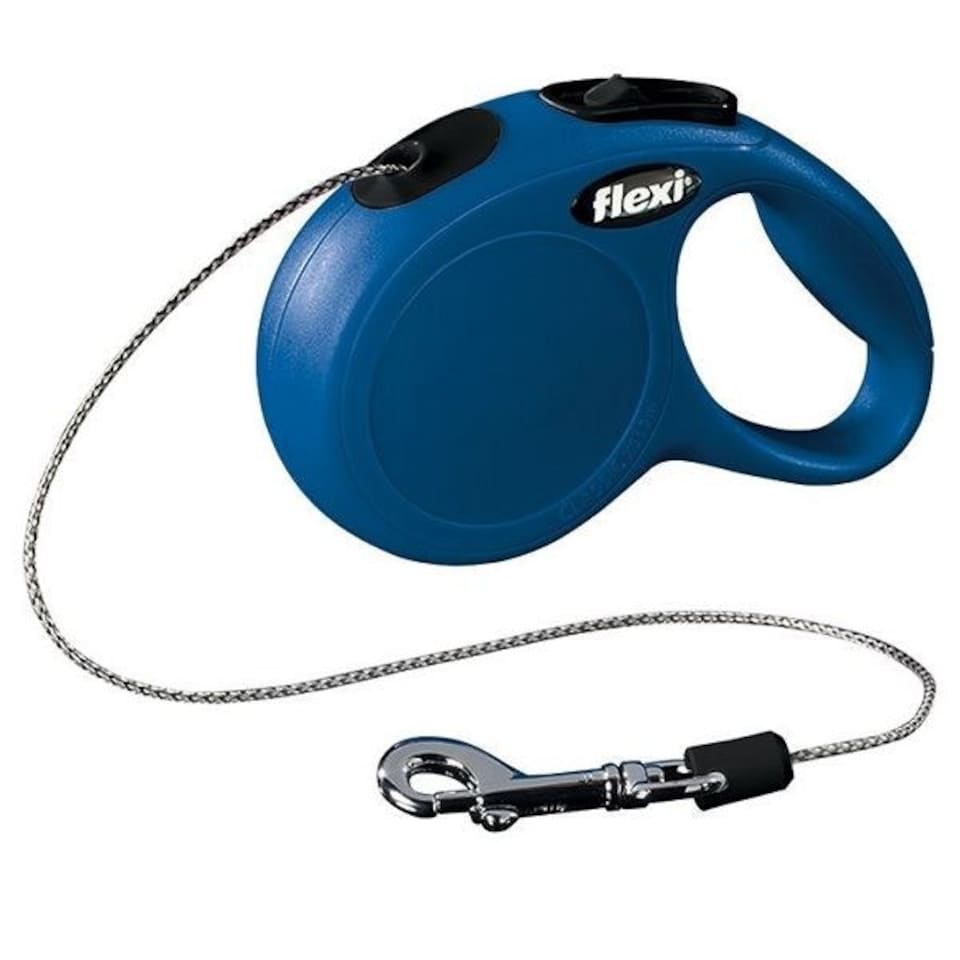Flexi Classic Retractable Cord Dog Lead - XS, Blue