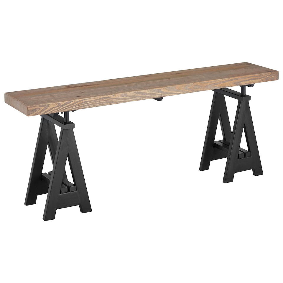 image 1 of Interiors By Premier Sturdy Unique Design Bench, Wooden Constructed Dining Bench For Dining Table, Versatile Design Modern Bench Cream