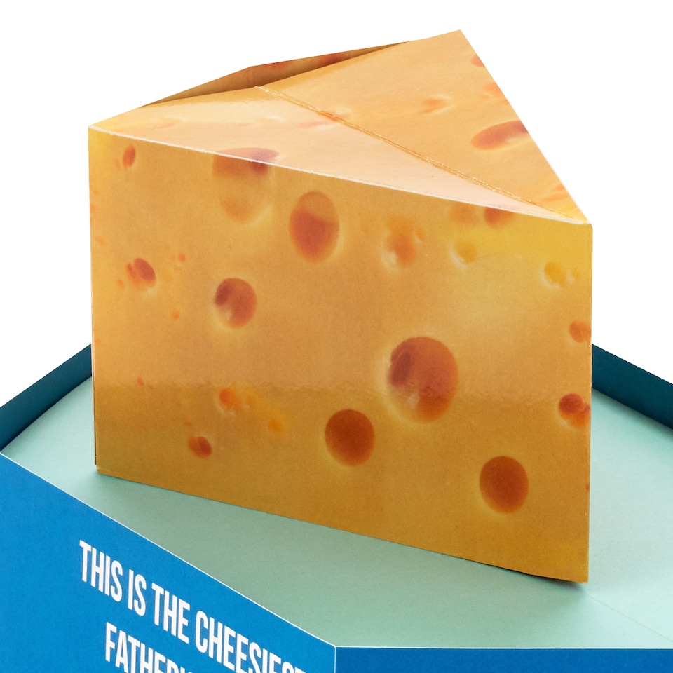 image 1 of Hallmark Father's Day Card - 3D Pop-Up Funny Cheese Design