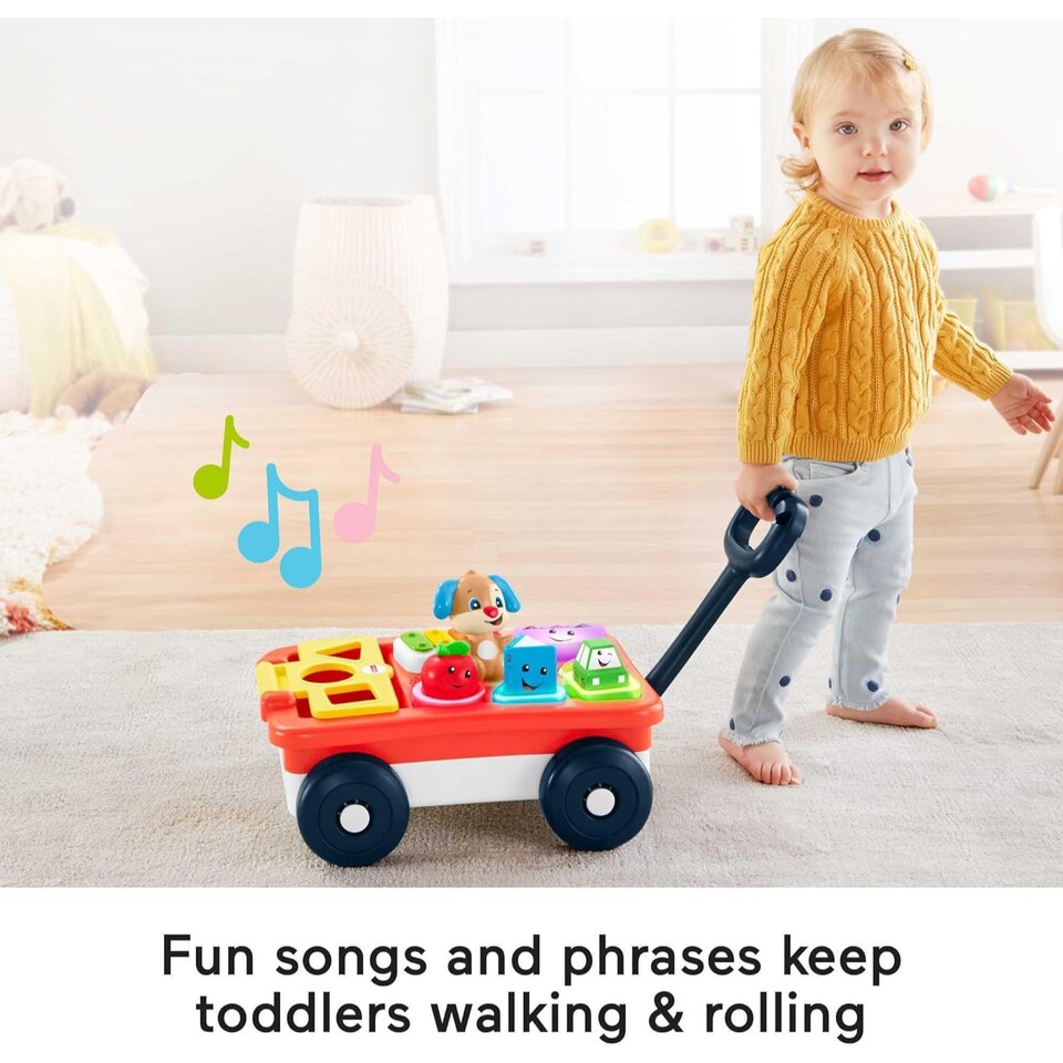 image 1 of Fisher Price Laugh And Learn Pull And Play Wagon