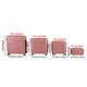 image 8 of Living and Home 4 Wheels Lockable Travel Suitcase Set of 4 - Pink 28+24+20+14 Inch Pink | Large