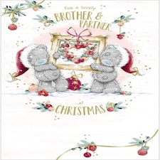 Brother & Partner Me to You Bear Christmas Card