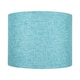 image 2 of Contemporary and Sleek 10 Inch Teal Linen Fabric Drum Lamp Shade 60w Maximum | Blue | Teal | 1