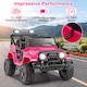 image 4 of COSTWAY 12V Kids Battery Powered Toy Vehicle Ride Pink