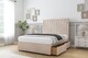 image 4 of Sloomy Somerset Sand Naples Divan Bed Base 2 Drawers Same Side With 26 Inch Strutted Headboard | Cream | Sand | Small Single | 1