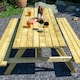 image 5 of Rowlinson Picnic Bench 6ft