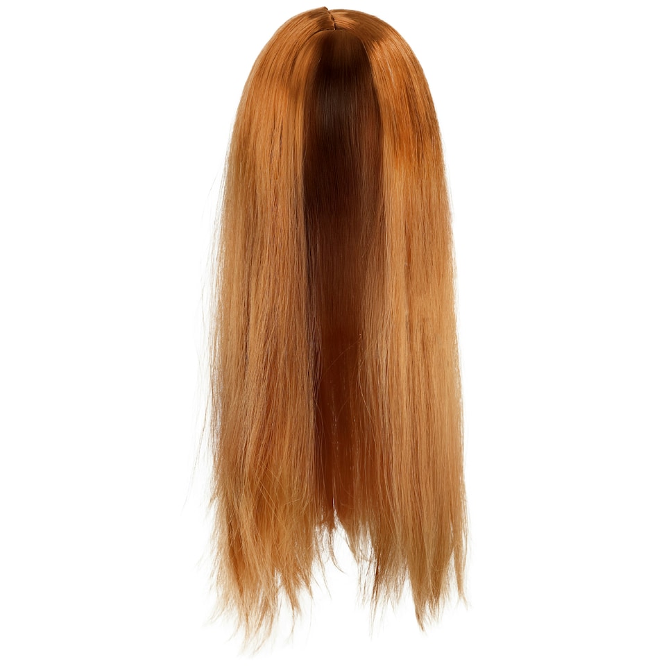 image 1 of Long Ginger Rocker Wig – 80s Rockstar Fancy Dress Hairpiece for Adult N/A | One Size