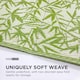 image 4 of Homescapes Outdoor Rug Luxury Waterproof Reversible Recycled, For Garden, Zena Tropical | Green | Green and White