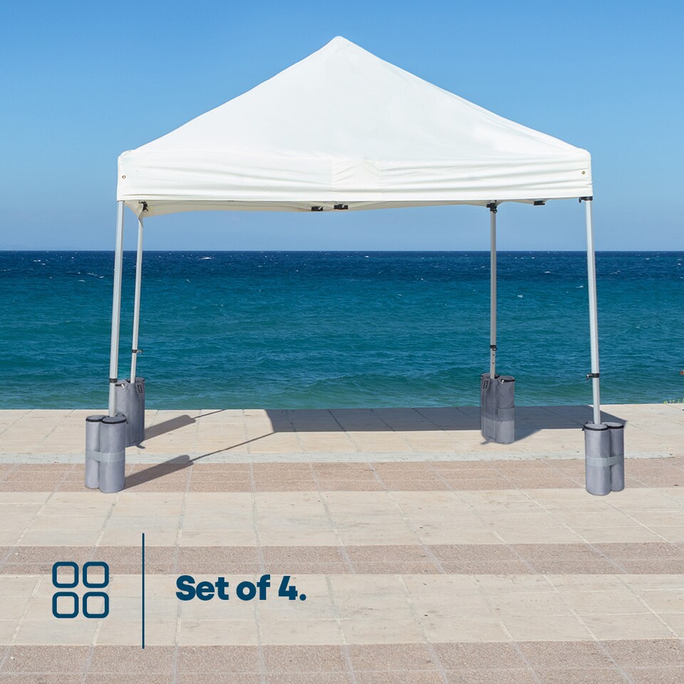 image 1 of Gazebo Sand Bags Set of 4 Grey