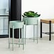 image 5 of Interiors by Premier Contemporary Small Green Floor Standing Planter, Sturdy Outdoor Pot For Flowers, Durable Floor Planter Green