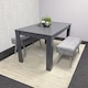 image 5 of Dining Table and  2 Velvet Benches Wood Table Dining Set Furniture
