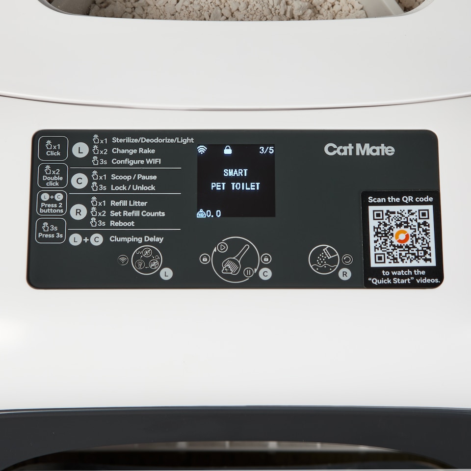 image 1 of Cat Mate Automatic Self Cleaning Smart Cat Litter Box