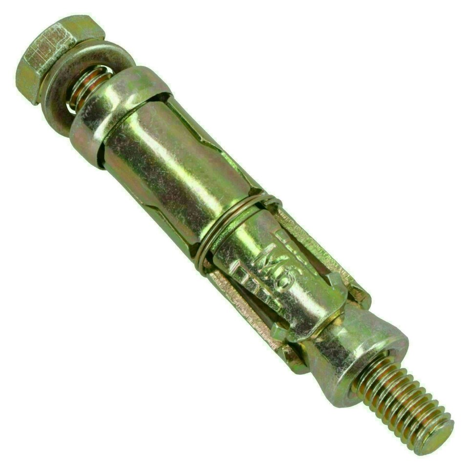 image 1 of M6 6mm x 60mm Expansion Rawl Bolt for Masonry Sleeve Anchors Fastener 10pk