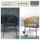 image 8 of Accent Chair Valeiras - woven rope design, thick cushions, 60 x 61 x 77cm | Grey | dark grey/dark grey | One Size | 6