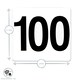 image 3 of Argon Tableware Wedding Table Number Cards - 1 to 100 - White | White | White
