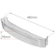 image 2 of SPARES2GO Fridge Shelf Refrigerator Bottle Bar Tray for New World NW801LA, 444445679 Clear